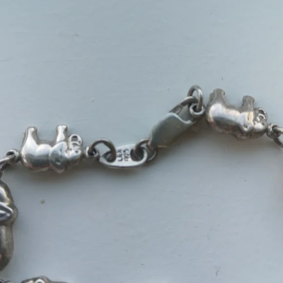 Sterling elephant bracelet - Picture 3 of 4